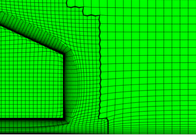 Ahmed body CFD meshing example