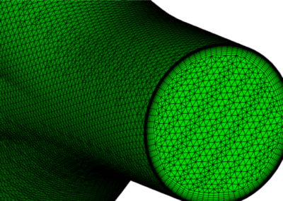 Exhaust manifold CFD meshing example