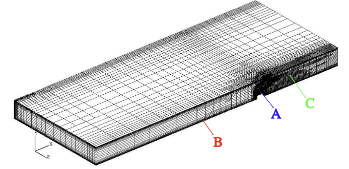 Final mesh adapted to reduce the discretisation error. It is mostly refined around feature edges. 